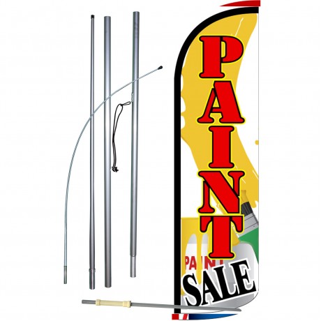 Paint Sale Extra Wide Windless Swooper Flag Bundle