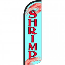 Shrimp Extra Wide Windless Swooper Flag