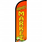 Farmers Market Extra Wide Windless Swooper Flag