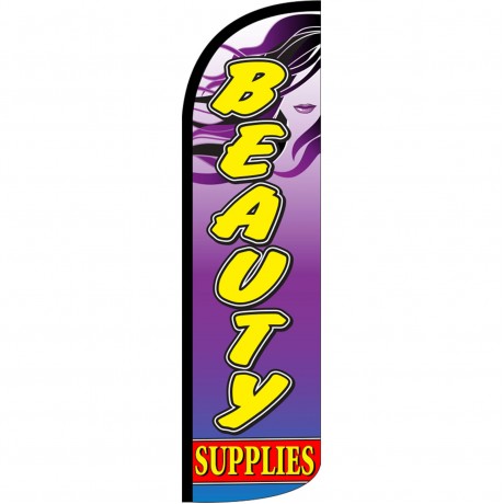 Beauty Supplies Extra Wide Windless Swooper Flag