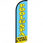 Pool & Spa Extra Wide Windless Swooper Flag