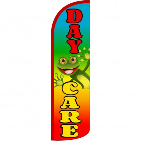 Day Care Rainbow Extra Wide Windless Swooper Flag