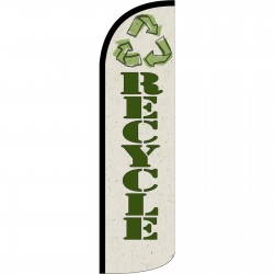 Recycle Extra Wide Windless Swooper Flag