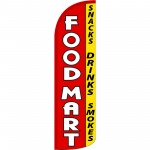 Food Mart Extra Wide Windless Swooper Flag