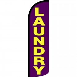 Laundry Purple Extra Wide Windless Swooper Flag