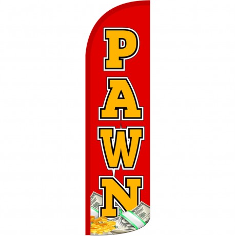 Pawn Extra Wide Windless Swooper Flag