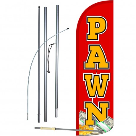 Pawn Extra Wide Windless Swooper Flag Bundle