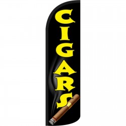 Cigars Extra Wide Windless Swooper Flag