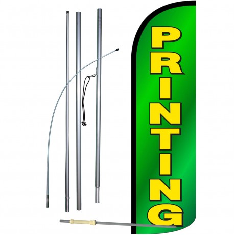 Printing Extra Wide Windless Swooper Flag Bundle