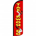 Tae Kwan Do Extra Wide Windless Swooper Flag