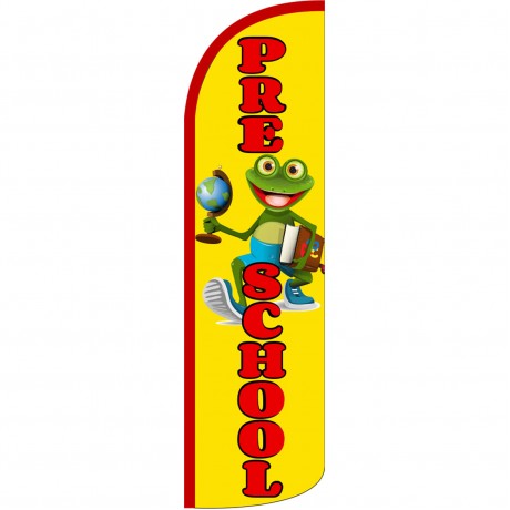 Pre-School Frog Extra Wide Windless Swooper Flag