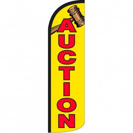 Auction Extra Wide Windless Swooper Flag