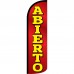 Abierto(Open) Extra Wide Windless Swooper Flag