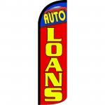 Auto Loans Extra Wide Windless Swooper Flag