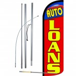 Auto Loans Extra Wide Windless Swooper Flag Bundle