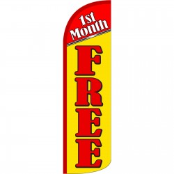 1st Month Free Extra Wide Windless Swooper Flag
