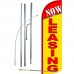 Now Leasing Extra Wide Windless Swooper Flag Bundle