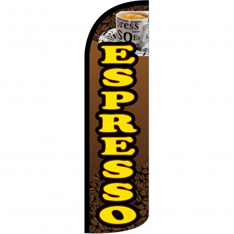 Espresso Extra Wide Windless Swooper Flag