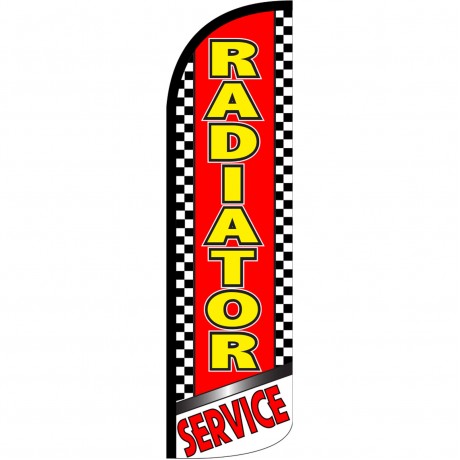 Radiator Service Extra Wide Windless Swooper Flag