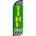 Tire Sale Green Extra Wide Windless Swooper Flag