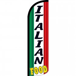 Italian Food Extra Wide Windless Swooper Flag