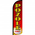 Pozole(Soup) Extra Wide Windless Swooper Flag