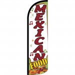 Mexican Food Extra Wide Windless Swooper Flag