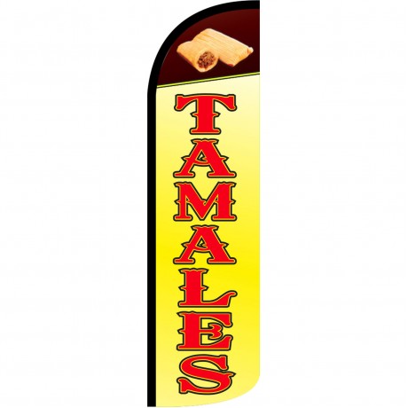 Tamales Extra Wide Windless Swooper Flag