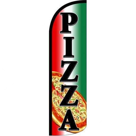 Pizza Extra Wide Windless Swooper Flag