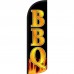 BBQ Black Gold Extra Wide Windless Swooper Flag