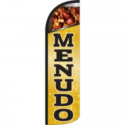 Menudo Yellow Extra Wide Windless Swooper Flag