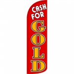 Cash For Gold R/G Extra Wide Windless Swooper Flag