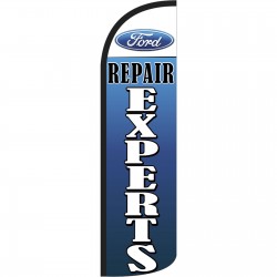 Ford Repair Experts Extra Wide Windless Swooper Flag