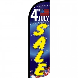 4th July Sale Extra Wide Windless Swooper Flag