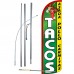 Tacos Extra Wide Windless Swooper Flag Bundle