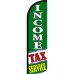 Income Tax Service Green Extra Wide Windless Swooper Flag