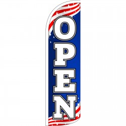 Open USA Extra Wide Windless Swooper Flag