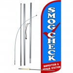 Smog Check Extra Wide Windless Swooper Flag Bundle