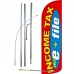 Income Tax IRS E-File Extra Wide Windless Swooper Flag Bundle