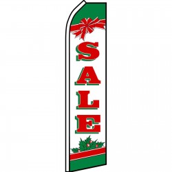 Sale Holiday Bow Swooper Flag