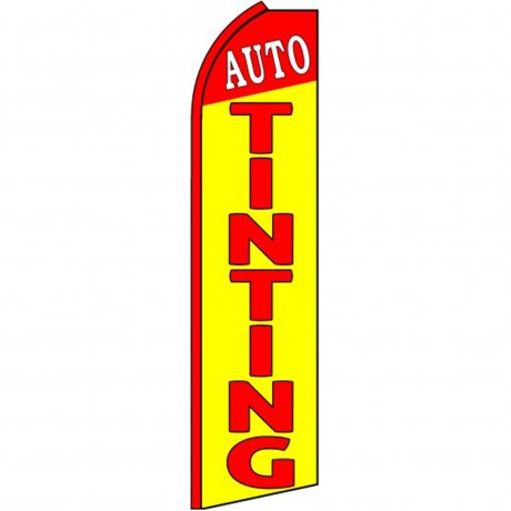 Auto Tinting Yellow Extra Wide Swooper Flag