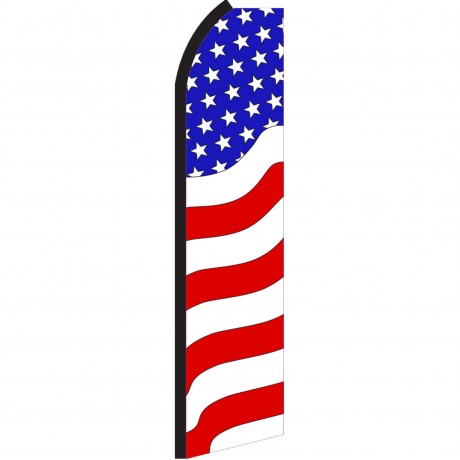 Usa Wavy Swooper Flag