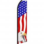 Usa Eagle Vertical Swooper Flag