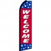 Welcome Red Stars Swooper Flag
