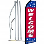 Welcome Red Stars Swooper Flag Bundle