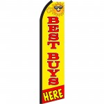 Best Buys Here Yellow Swooper Flag