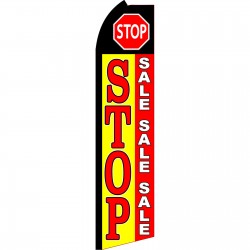 Stop Sale Sale Sale Swooper Flag