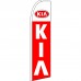 Kia Extra Wide Red Swooper Flag