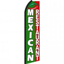 Mexican Restaurant Swooper Flag