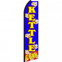 Kettle Corn Blue Swooper Flag